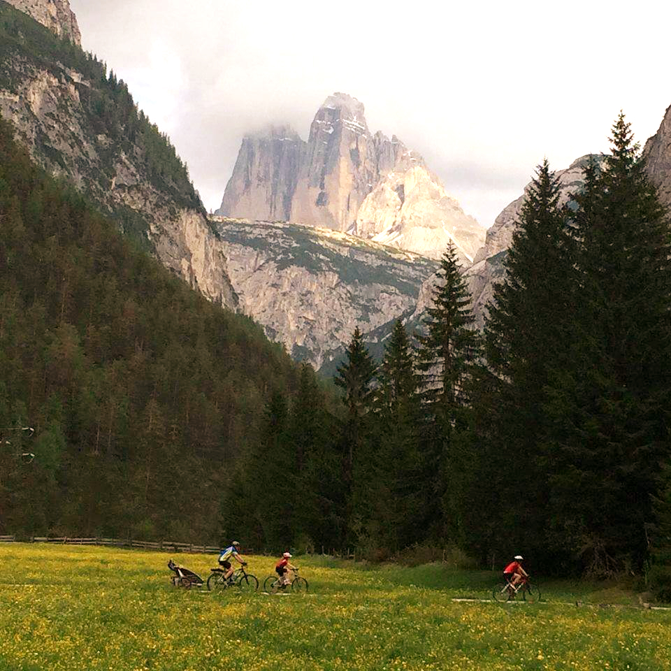 Dolomites Biking Underneath Tre Crime